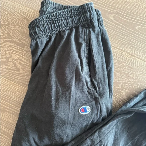 Champion Mens Classic Black Jogger Pants - Picture 2 of 3